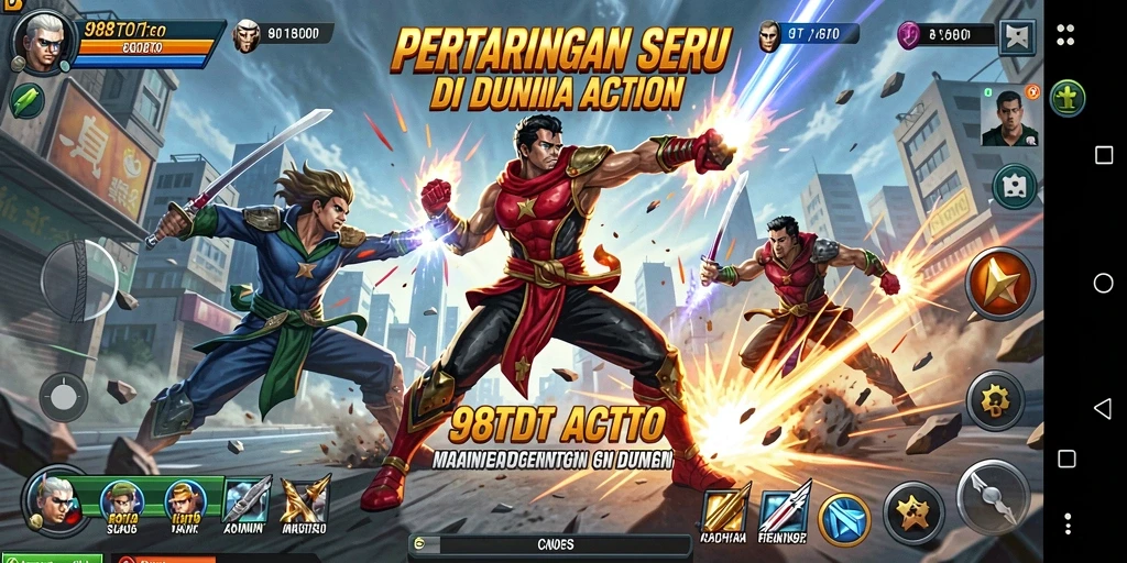 Tangkapan layar menampilkan aksi seru dari gameplay 98TOTO.