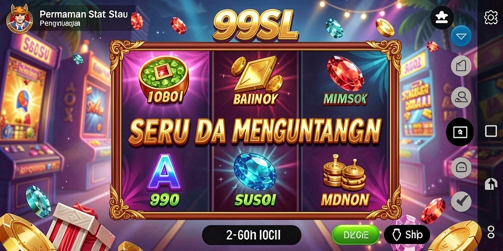 Gameplay seru di 99SL dengan berbagai tema slot.