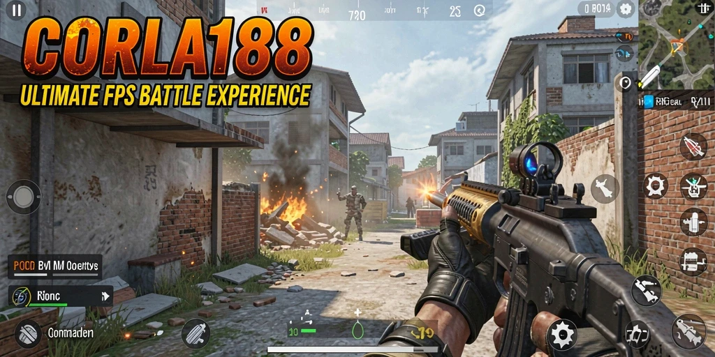 Gameplay seru CORLA188 dengan aksi tembak-tembakan intens.