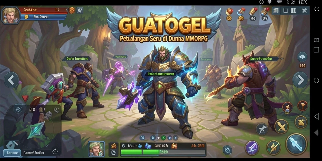 Tangkapan layar gameplay GUATOGEL yang menampilkan aksi seru di dunia MMORPG.