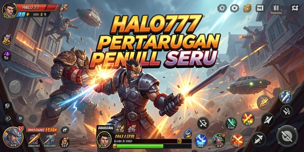 Tampilan aksi intens dalam gameplay HALO777 yang seru.