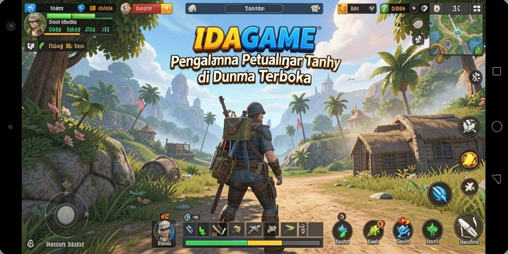 Gameplay menarik di dunia terbuka IDAGAME yang penuh petualangan.