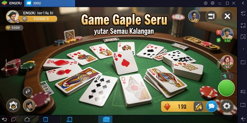 Tampilan gameplay seru dalam IDNSERU yang penuh strategi.