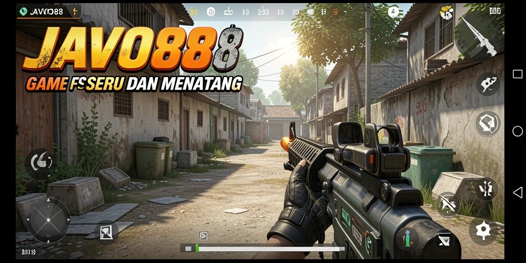 Tampilan aksi nyata dari gameplay JAVO88 yang menegangkan.
