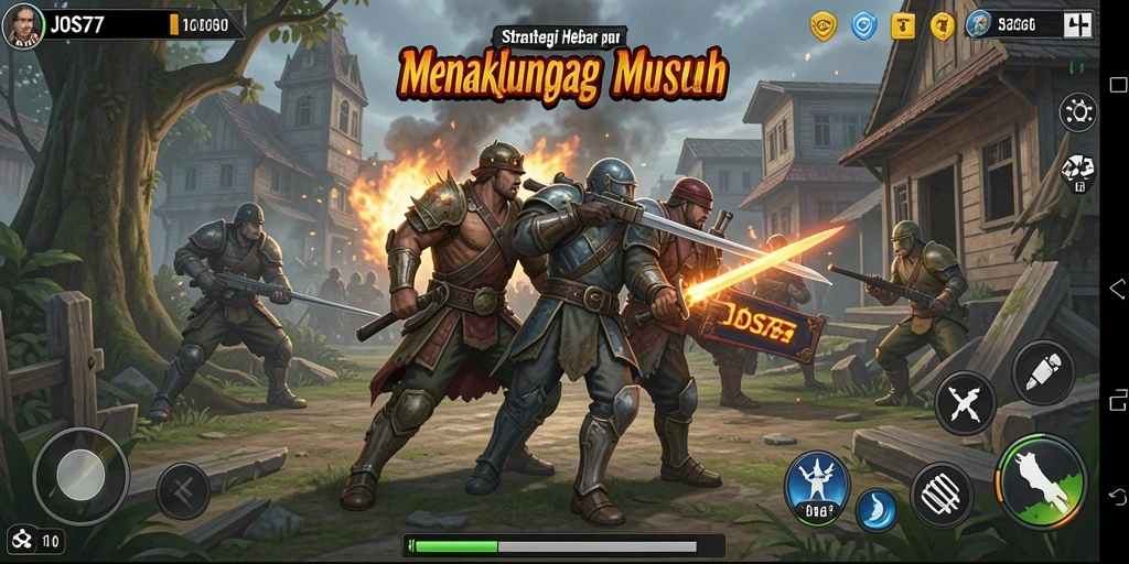 Tampilan aksi strategis dalam JOS77 yang mendebarkan.
