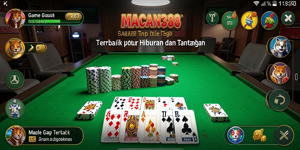 Tampilan seru gameplay Gaple di MACAN388.