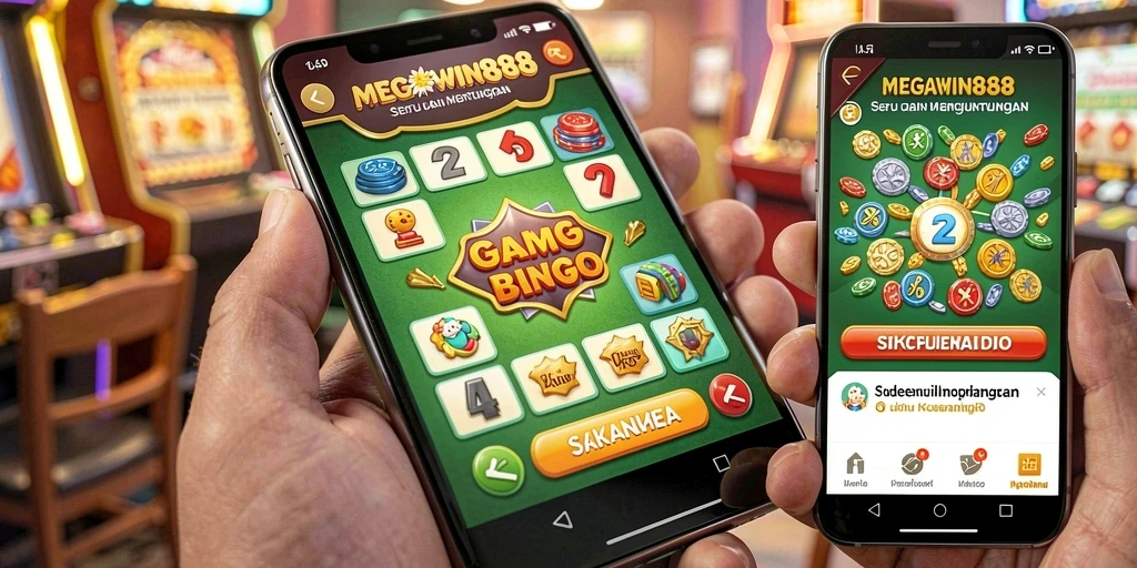 Gameplay seru MEGAWIN888 dengan suasana permainan Bingo yang menyenangkan.