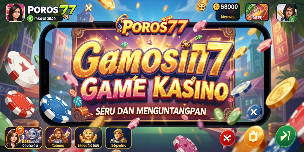 Tampilan gameplay seru di POROS77 dengan berbagai permainan Kasino.