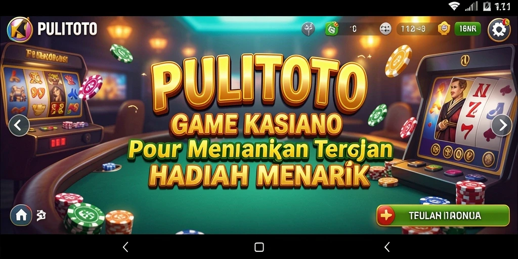 Tampilan gameplay <strong>PULITOTO</strong> yang memukau dan interaktif di dunia Kasino.