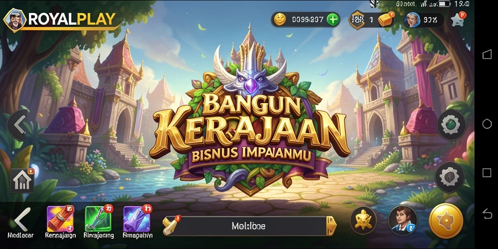 Tampilan gameplay menarik dari ROYALPLAY yang menggambarkan dinamika bisnis.
