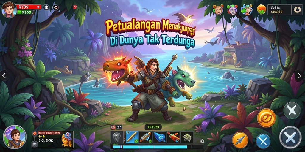 Screenshot gameplay menampilkan petualangan mendebarkan di RT99.