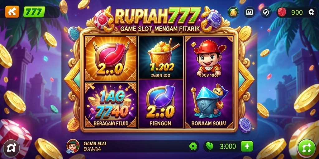 Screenshot RUPIAH777 menampilkan gameplay slot yang seru dan berwarna-warni.