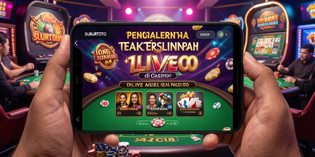 Screenshot dari gameplay <strong>SUBURTOTO</strong> memperlihatkan dealer langsung yang interaktif.