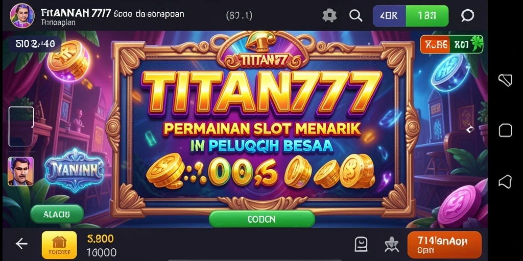 Tampilan gameplay menarik di TITAN777 dengan berbagai slot yang memukau.