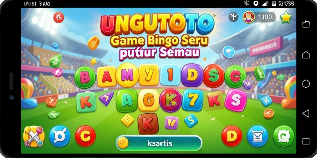 Screenshot gameplay UNGUTOTO menampilkan momen seru bermain Bingo.
